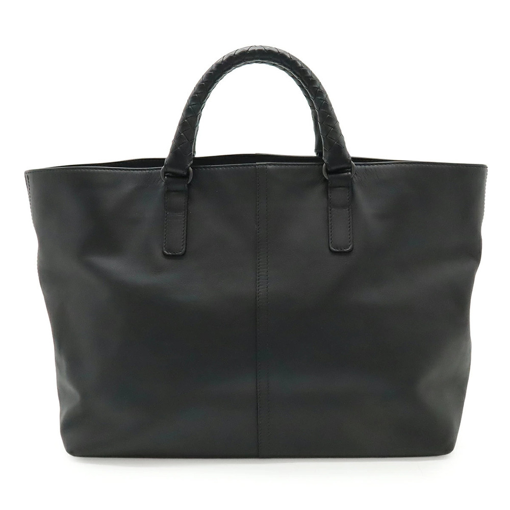 BOTTEGA VENETA Intrecciato Tote Bag Handbag Business Leather Black